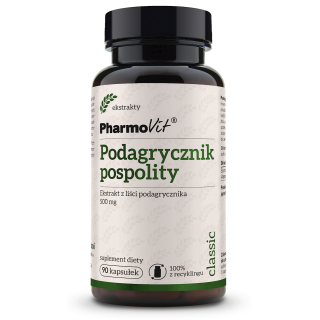 Podagrycznik Pospolity Ekstrakt (450 mg) Bezglutenowy 90 Kapsułek | PHARMOVIT - Ekochatka