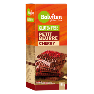 Herbatniki Maślane Petit Beurre w Polewie Kakaowej z Wiśniami Liofiliz | BALVITEN - Ekochatka