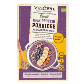Owsianka Proteinowa z Borówką i Bananem bez Dodatku Cukrów Bezglutenow | VERIVAL - Ekochatka
