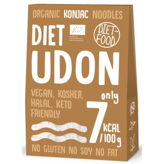 Makaron (Konjac) Udon Bezglutenowy BIO 385g (300g) | DIET-FOOD - Ekochatka