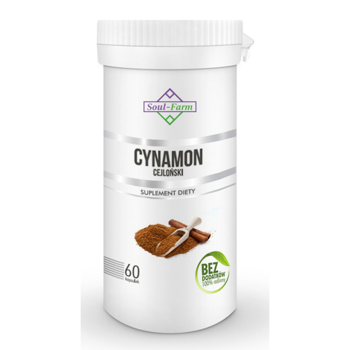 Cynamon Cejloński Ekstrakt (400 mg) 60 Kapsułek | SOUL FARM - Ekochatka