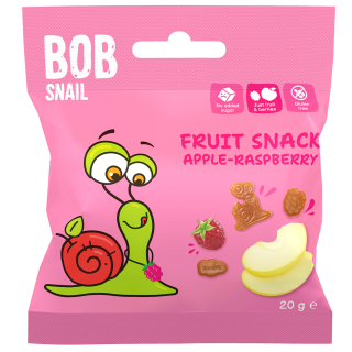 Żelki Jabłko Malina bez Żelatyny Bezglutenowe 20g | BOB SNAIL - Ekochatka