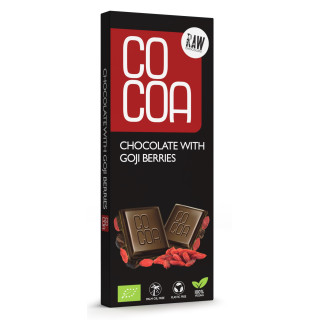 Czekolada Surowa z Jagodami Goji BIO 40g | COCOA - Ekochatka