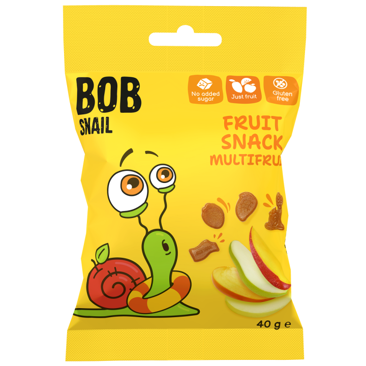 Żelki Wieloowocowe bez Żelatyny Bezglutenowe 40g | BOB SNAIL - Ekochatka