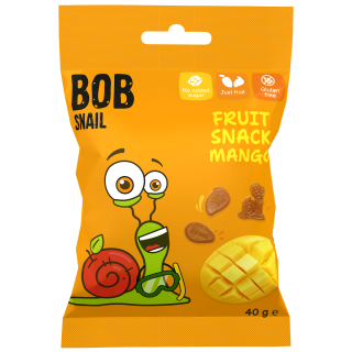 Żelki Mango bez Żelatyny Bezglutenowe 40g | BOB SNAIL - Ekochatka