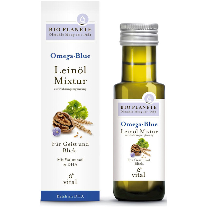 Omega Blue Mieszanka z Olejem Lnianym (Orzechy Włoskie, Algi Morskie)  | BIO PLANETE - Ekochatka
