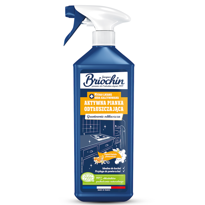 Pianka Odtłuszczająca Pomarańczowa w Sprayu ECO 750ml | BRIOCHIN - Ekochatka