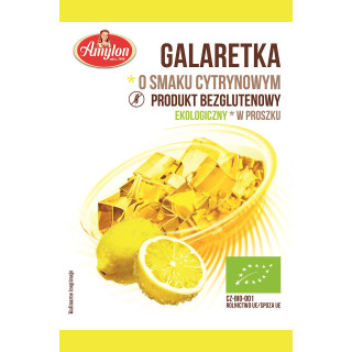 Galaretka z Agarem o Smaku Cytrynowym Bezglutenowa BIO 40g | AMYLON - Ekochatka
