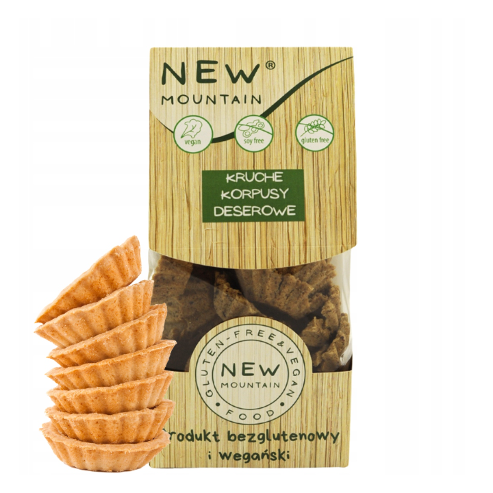 Korpusy Deserowe Kruche Bezglutenowe 200g | NEW MOUNTAIN - Ekochatka