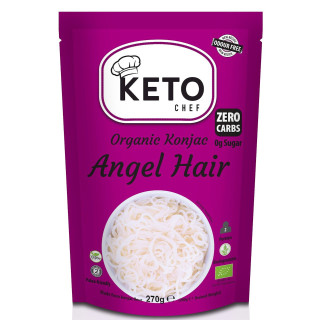 Makaron (Konjac) Angel Hair Bezglutenowy BIO 270g (200g) | KETO CHEF - Ekochatka