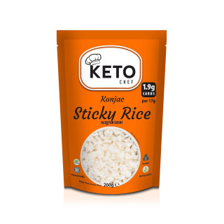 Makaron Konjac w Kształcie Ryżu (Sticky Rice) do Sushi Bezglutenowy 20 | KETO CHEF - Ekochatka