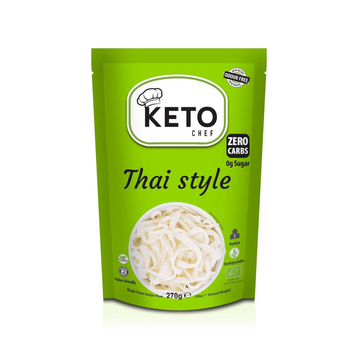 Makaron (Konjac) Thai Style Bezglutenowy BIO 270g (200g) | KETO CHEF - Ekochatka