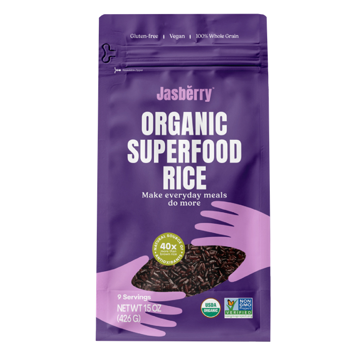 Ryż Express Jasberry Pełnoziarnisty Bezglutenowy BIO 200g | JASBERRY - Ekochatka