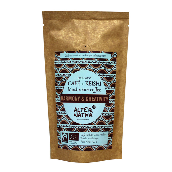Kawa Mielona Arabica z Reishi Fair Trade Bezglutenowa BIO 150g | ALTERNATIVA3 - Ekochatka