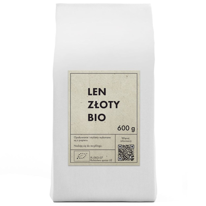 Len Złoty (Siemię Lniane) BIO 600g | THE PLANET - Ekochatka