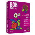 Przekąski Roll Jabłko - Czarna Porzeczka bez Dodatku Cukrów Bezglutenowe 100 g - Bob Snail