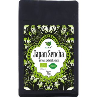 Herbata Zielona Liściasta Sencha Japońska BIO 70g | ECOBLIK - Ekochatka