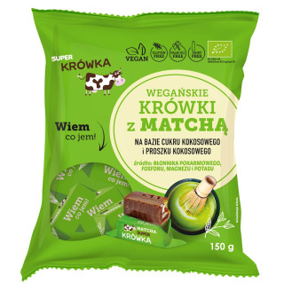 Krówki z Matchą Bezmleczne Bezglutenowe BIO 150g | ME GUSTO - Ekochatka