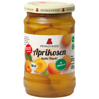 Morele Połówki w Lekkim Syropie Bezglutenowe BIO 325g (165g) (Słoik) | ZWERGENWIESE - Ekochatka