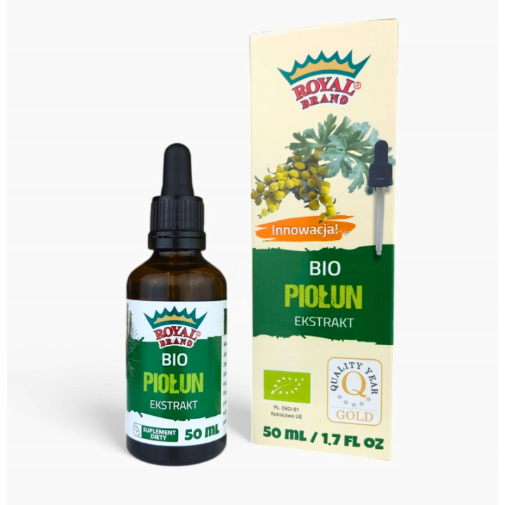 Ekstrakt z Piołunu w Kroplach BIO 50ml | ROYAL BRAND - Ekochatka