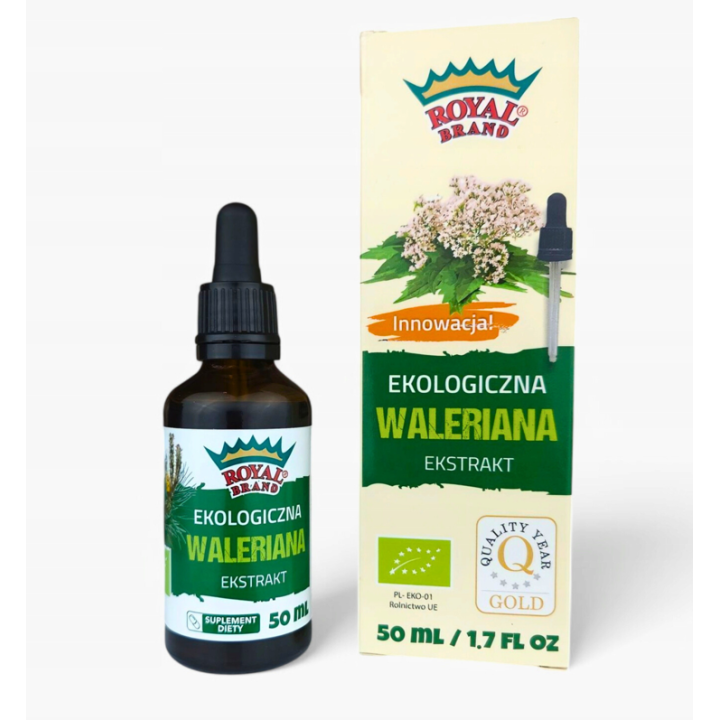 Ekstrakt z Waleriany w Kroplach BIO 50ml | ROYAL BRAND - Ekochatka