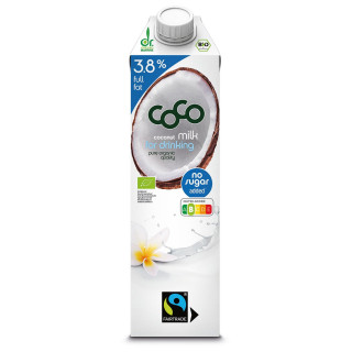 Coconut Milk Napój Kokosowy do Picia 3,8 % Tłuszczu bez Dodatku Cukrów | COCO DR. MARTINS - Ekochatka