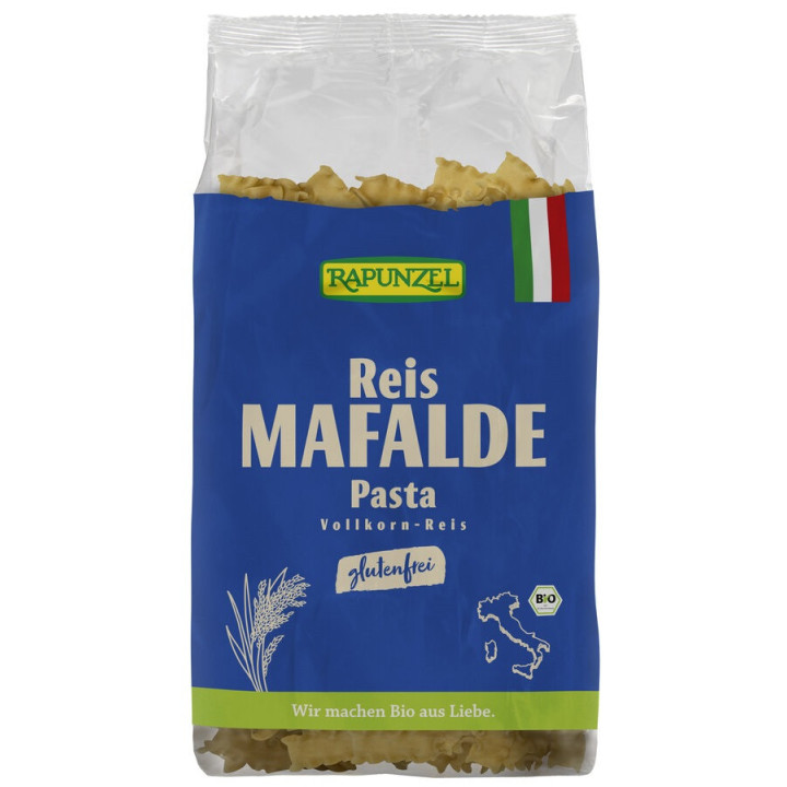 Makaron (Ryżowy Razowy) Mafalde Bezglutenowy BIO 250g | RAPUNZEL - Ekochatka