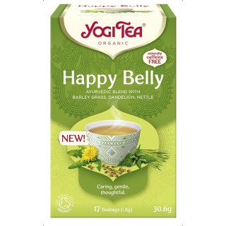 Herbatka Lekki Brzuch (Happy Belly) BIO (17x1,8g) 30,6g | YOGI TEA - Ekochatka