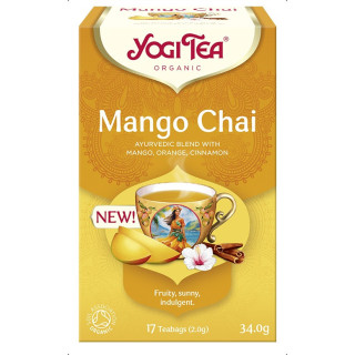 Herbatka Mango Chai BIO (17x2g) 34g | YOGI TEA - Ekochatka