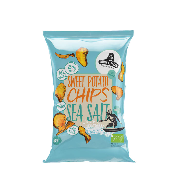 Chipsy z Batatów z Solą Morską Bezglutenowe BIO 90g | JOHN ALTMAN - Ekochatka