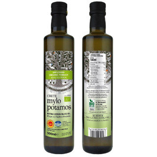 Oliwa z Oliwek Extra Virgin Niefiltrowana Pdo Kreta BIO 500ml | MYLOPOTAMOS - Ekochatka