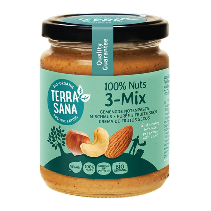Krem Orzechowy Mix (3 Orzechy) BIO 250g | TERRASANA - Ekochatka
