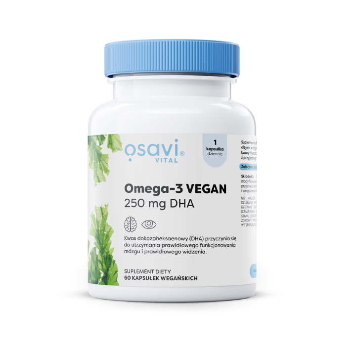 Omega-3 Vegan Bezglutenowa 60 Kapsułek | OSAVI - Ekochatka