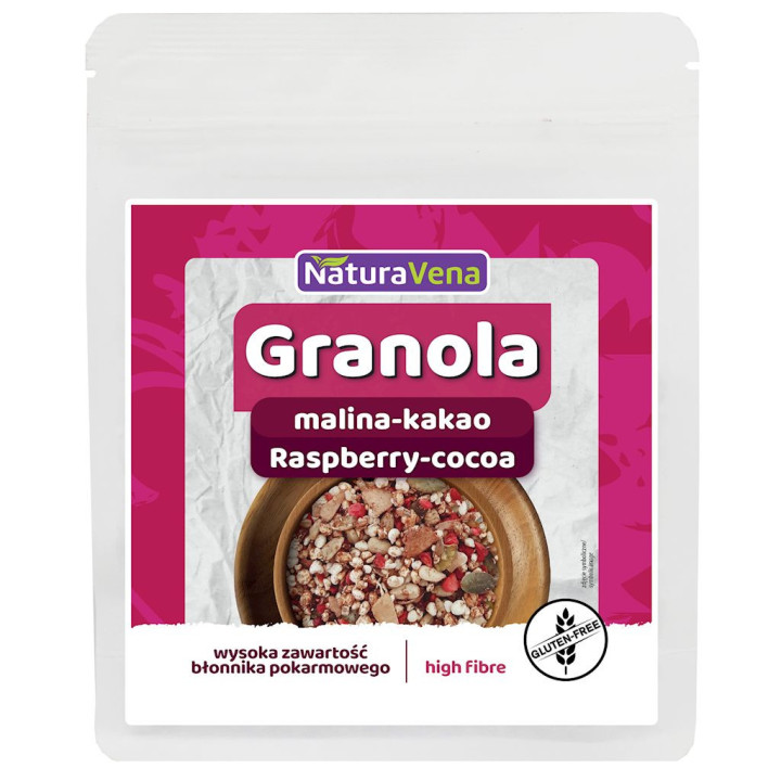 Granola Malina-kakao Bezglutenowa 200g | NATURAVENA - Ekochatka