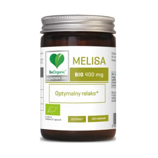 Melisa Ekstrakt BIO (400 mg) 100 Tabletek | BE ORGANIC - Ekochatka