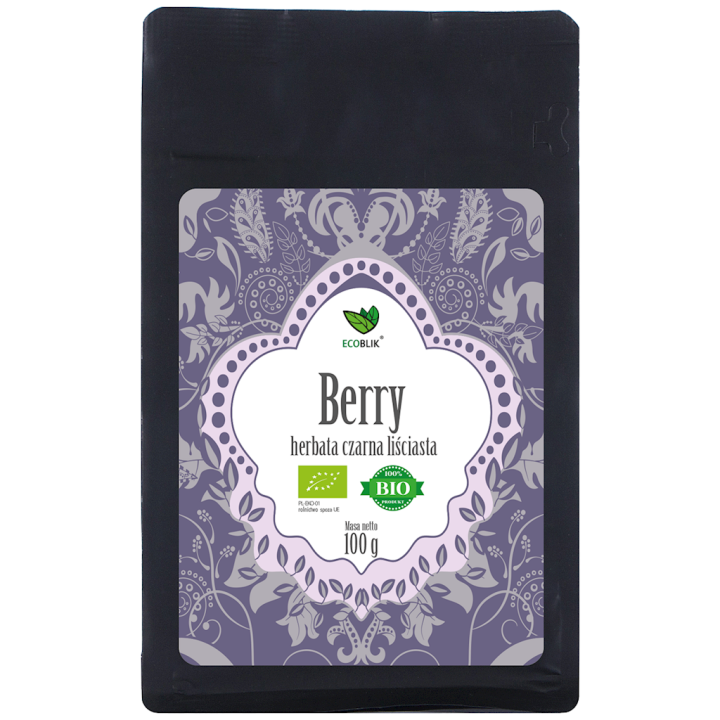 Herbata Czarna Liściasta Owoce Leśne BIO 100g | ECOBLIK - Ekochatka