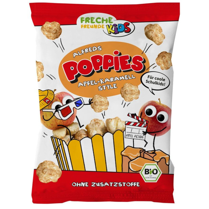 Chrupki Kukurydziano Ryżowe o Smaku Jabłkowo Karmelowym Bezglutenowe d | FRECHE FREUNDE - Ekochatka