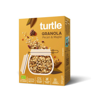 Granola Orzechy Pekan Syrop Klonowy Bezglutenowa BIO 350g | TURTLE - Ekochatka