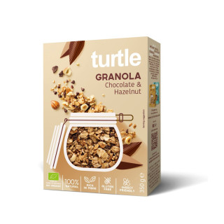 Granola Czekolada Orzechy Laskowe Bezglutenowa BIO 350g | TURTLE - Ekochatka