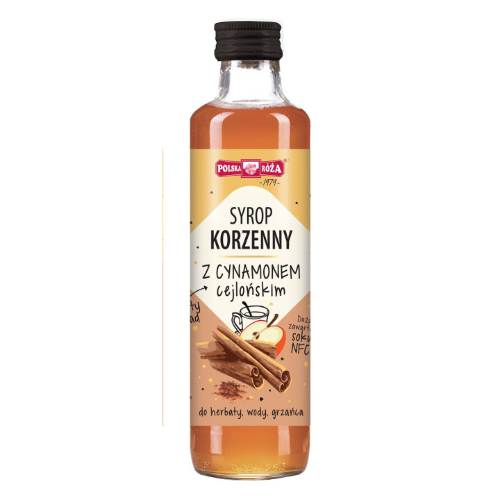 Syrop Korzenny z Cynamonem 250ml | POLSKA RÓŻA - Ekochatka