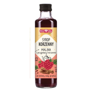 Syrop Korzenny z Malinami 250ml | POLSKA RÓŻA - Ekochatka