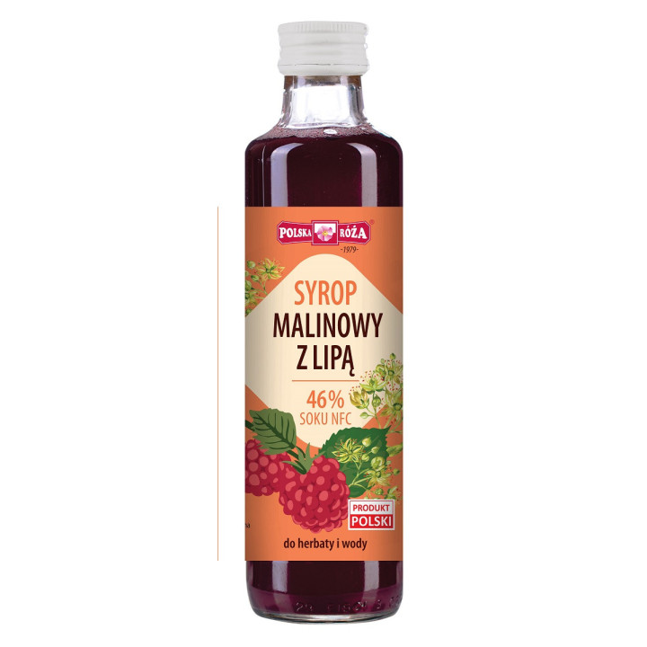 Syrop Malinowy z Lipą 250ml | POLSKA RÓŻA - Ekochatka