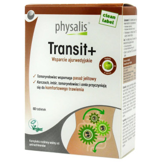 Tabletki na Wsparcie Pracy Jelit (Transit+) 60szt. | PHYSALIS - Ekochatka