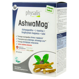 Ashwagandha + Magnez 30 Tabletek | PHYSALIS - Ekochatka