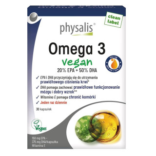 Omega-3 Vegan 30 Kapsułek | PHYSALIS - Ekochatka