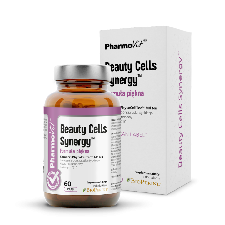 Kapsułki na Piękny Wygląd (Beauty Cells Synergy) Bezglutenowe 60szt. | PHARMOVIT - Ekochatka