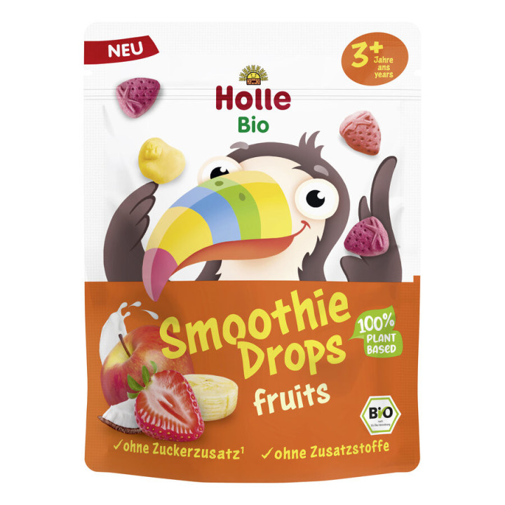 Chrupki Owocowe Liofilizowane do Smoothie bez Dodatku Cukrów od 3 Roku | HOLLE - Ekochatka