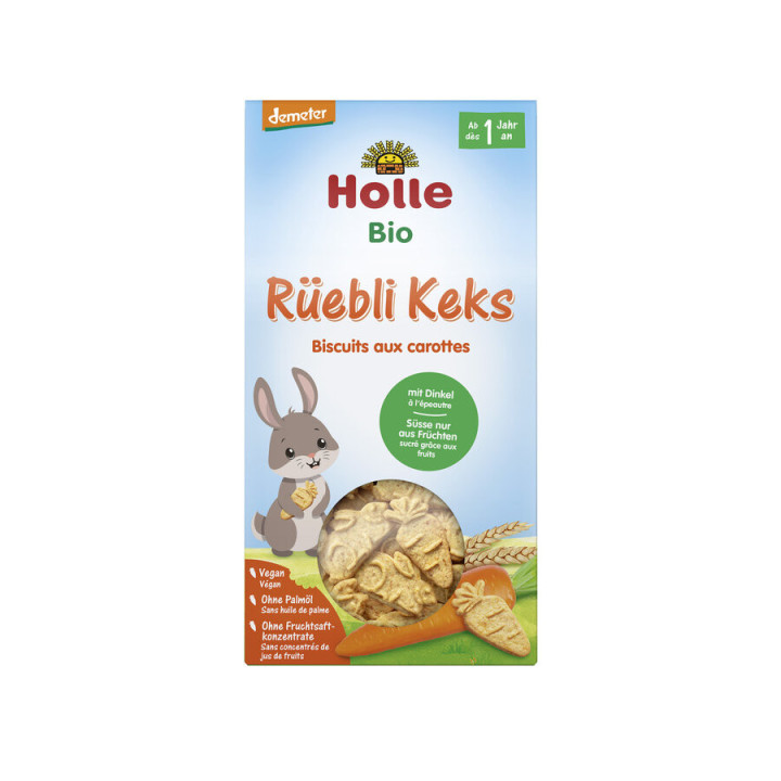 Ciasteczka Orkiszowo Marchewkowe od 1 Roku DEMETER BIO 125g | HOLLE - Ekochatka