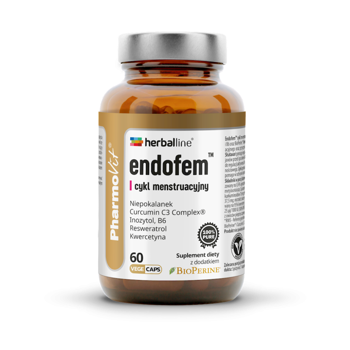 Kapsułki na Cykl Menstruacyjny (Endofem) Bezglutenowe 60szt. | PHARMOVIT - Ekochatka