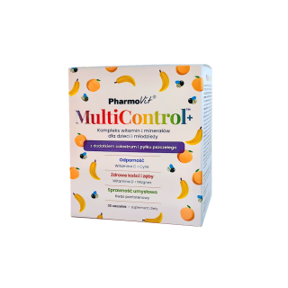 Multiwitamina (Multicontrol) dla Dzieci i Młodzieży Bezglutenowa 30 Sa | PHARMOVIT - Ekochatka